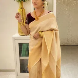 Visit Wear Woven Design Zari Pure Silk Banarasi Saree-image-55