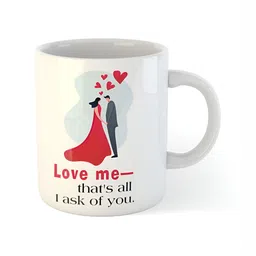 ARTBUG White Printed Ceramic Glossy Core Set of Cups and Mugs image 3