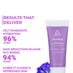 LIGHT UP Dewdrop Hydrating Face Wash- 75 ml image 3