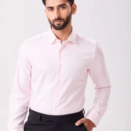 MH&Y Men Solid Spread Collar Cotton Formal Shirt-picture-13