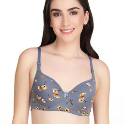 Samvar Grey Cotton Non-Wired Non Padded Minimizer Bra-picture-22