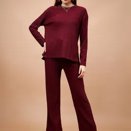 Gipsy Self Design Long Sleeves T-shirt With Trouser-picture-7