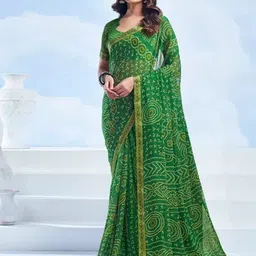 DURGA EMPORIO Bandhani Printed Pure Chiffon Bandhani Saree-picture-47