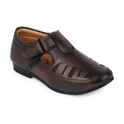 MLTC Boys Round Toe Velcro Memory Foam Shoe-Style Sandals-image-65