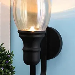 SWIATLO Black & Transparent Metal Cylinder Shaped Wall Lamp-picture-46