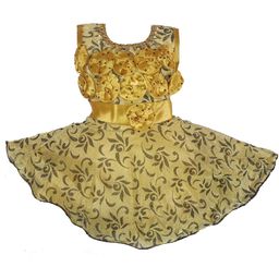 kids fashion hub Floral Print Georgette Fit & Flare Dress-image-83