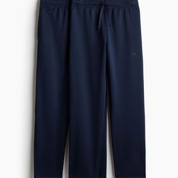 H&M Girls Pack Of 2 DryMove Mid Rise Trousers-image-2