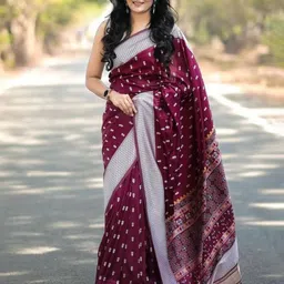 ZILVIRA Ethnic Motifs Woven Design Banarasi Saree-picture-7