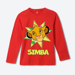 YK Disney Boys Lion King Printed Pure Cotton Applique T-shirt-40