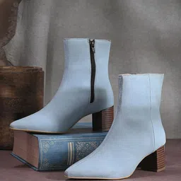 DressBerry Women Casual Block-Heeled Chelsea  Boots-41