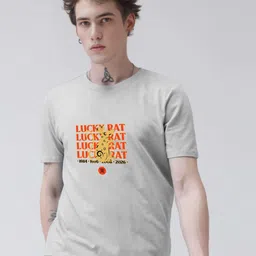 Enciger Men Printed Applique T-shirt-image-29