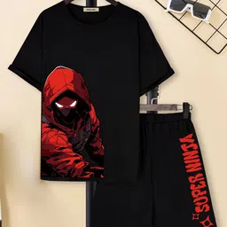 INCLUD Boys Graphic Printed Short Sleeves T-shirt With Shorts-80