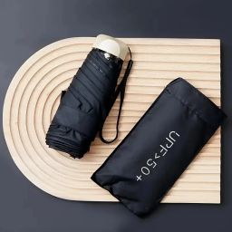 Pocket Size 3-Fold Manual Close UV & Rain Protection Travel Friendly Umbrella-image-72