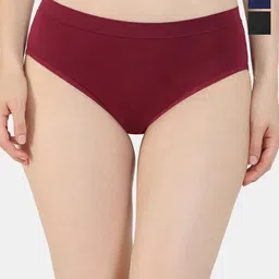 Zivame Pack Of 3 Hipster Briefs ZI2539-Bluedpth Rodendron Anthracite-image-81