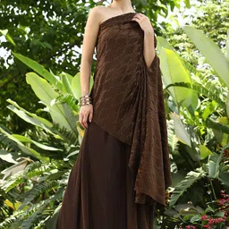 QISSA One Shoulder Neck Top With Trousers Co-Ords-picture-44