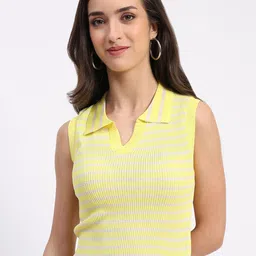 Global Republic Striped Crop Top-image-49