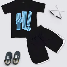HERE&NOW Girls Printed T-shirt with Shorts-picture-39