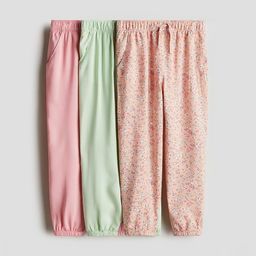 H&M Girls 3-Pack Joggers-image-93