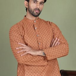 jompers Men Pure Cotton Kurta Pyjama Set-picture-26