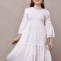 BAESD Round Neck Fit & Flare Dress-picture-34