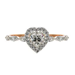 VALANOVA Women Sterling Silver Plated & Certified Lab Grown Diamond 0.73cts Ring-picture-14