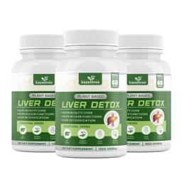 Kayashree Set Of 3 Liver Detox Supplement With Milk Thistle - 60 Capsules Each-20