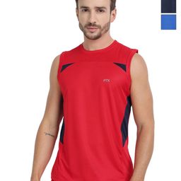 FTX Men Pack of 3 Dri-FIT Colourblocked Round Neck T-shirts-picture-39