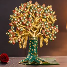 The Advitya Gold-Toned Kalpavriksha Tree Religious Figurine Showpiece-image-26
