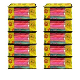 AMAK INC Yellow Fabric Multi-Utility Wardrobe Organisers-picture-40