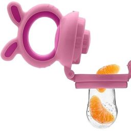 nxgtya Bunny Silicone Food/Fruit Nibbler with Extra Mesh, Soft Pacifier & feeder Feeder - SILICON image 2