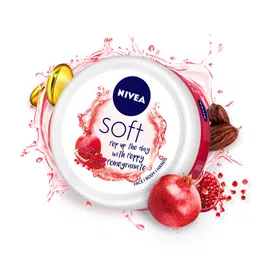 Nivea Soft Light Moisturizer Cream - Peppy Pomegranate - For Face Hands & Body - 200 ml-22