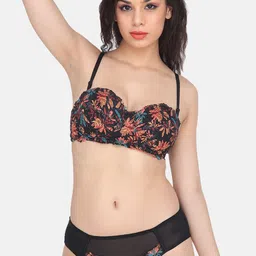 CURWISH Women Floral Printed Lace Bikini Brief-image-14