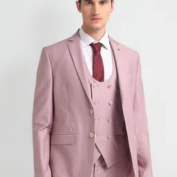 Arrow 3-Piece Single-Breasted Twill Formal Suit-17