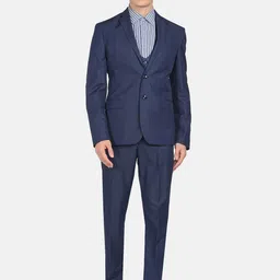 Arrow Windowpane Checks Tailored Single-Breasted 3-Pieces Formal Suit-14