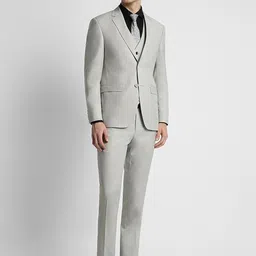 Peter England Elite Slim-Fit Single-Breasted Three-Piece Formal Suit-45
