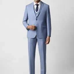 Van Heusen Men Slim-Fit Single-Breasted Three-Piece Suit-image-78