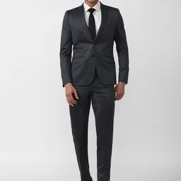 Van Heusen Men Single Breasted Slim Fit 2 Piece Formal Suit-image-6