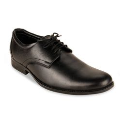 Regal Men Black Solid Leather Formal Derbys-picture-32