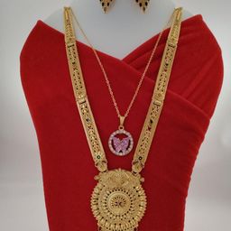 niva fashion Gold-Plated Brass Jewellery Set-image-54