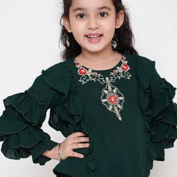 Ishti Girls Embroidered Top-43