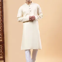 Yugnik Men Regular Pure Cotton Kurta with Pyjamas-image-45