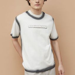 Forca Men Typography Printed Raw Edge T-shirt-image-23