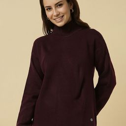 Allen Solly Woman High Neck Long Sleeve Pullover Sweater-picture-21