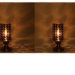 SOMIL Black Glass Cylinder Table Lamps-image-76