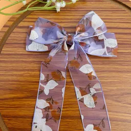 Radhya Accessories Printed Alligator Hair Bow Clip-image-72