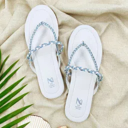 THE MADRAS TRUNK Women Printed Open Toe Flats-image-66
