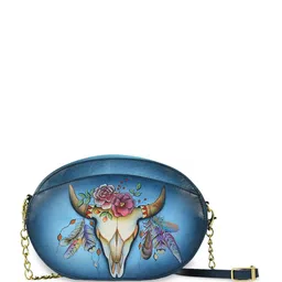 Anuschka Women Graphic Printed Structured Leather Sling Bag-image-19