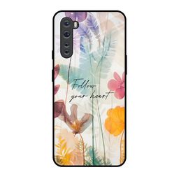 QRIOH Unisex OnePlus Nord Typography Shockproof Glass Back Case-image-89