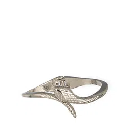Priyaasi Women Silver-Plated Stone Studded Wraparound Snake Bracelet-37