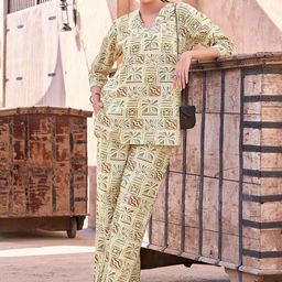 TITTLI Printed Tunic With Trouser Co-Ords-picture-8
